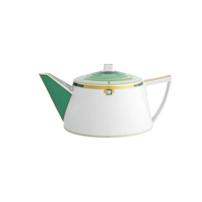 Vista Alegre Art Deco Emerald Teapot