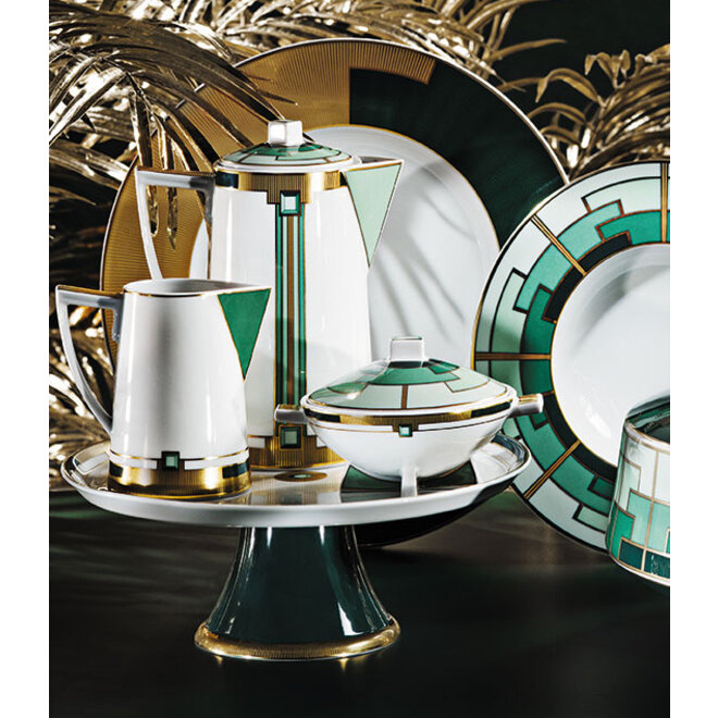 Vista Alegre Art Deco Emerald Milk Jug
