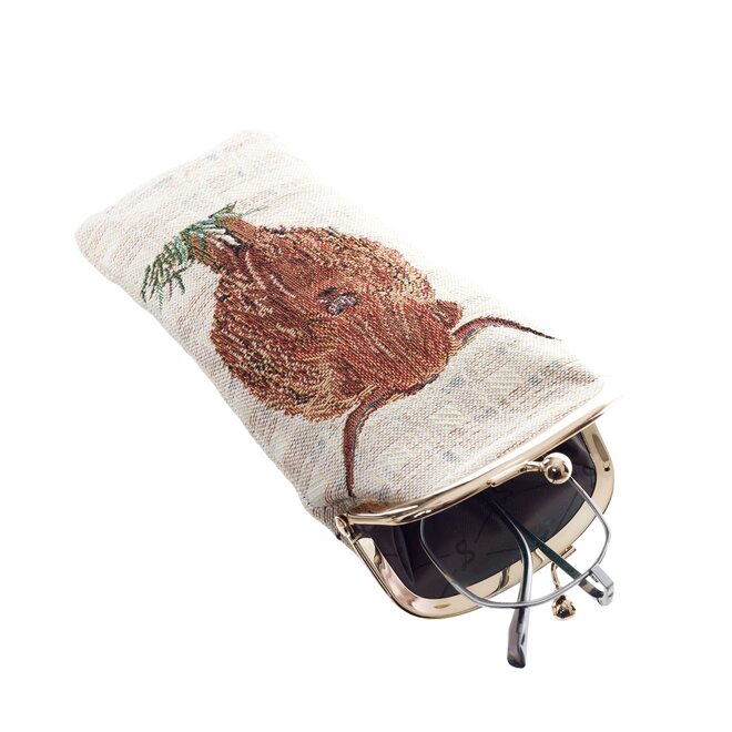 Highland Cow Glasses Pouch Bag