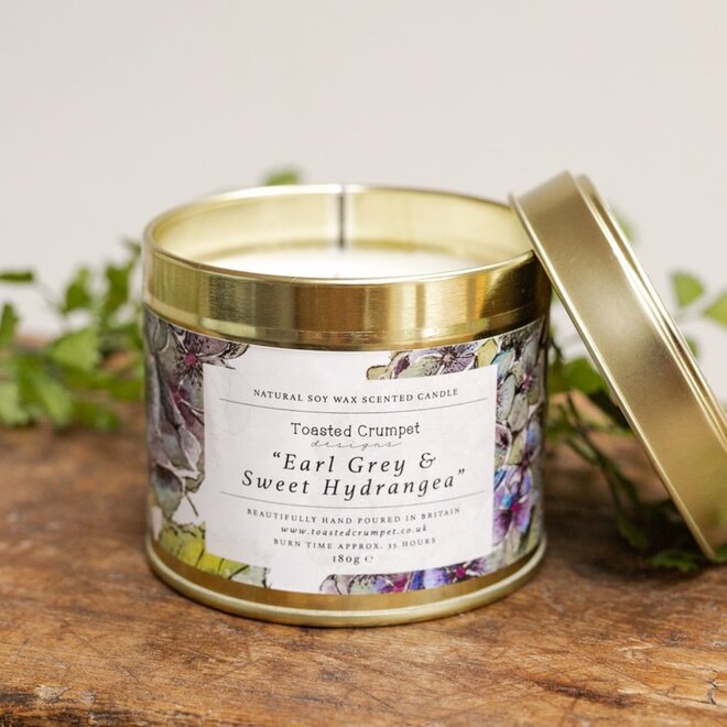 Earl Grey & Sweet Hydrangea Candle