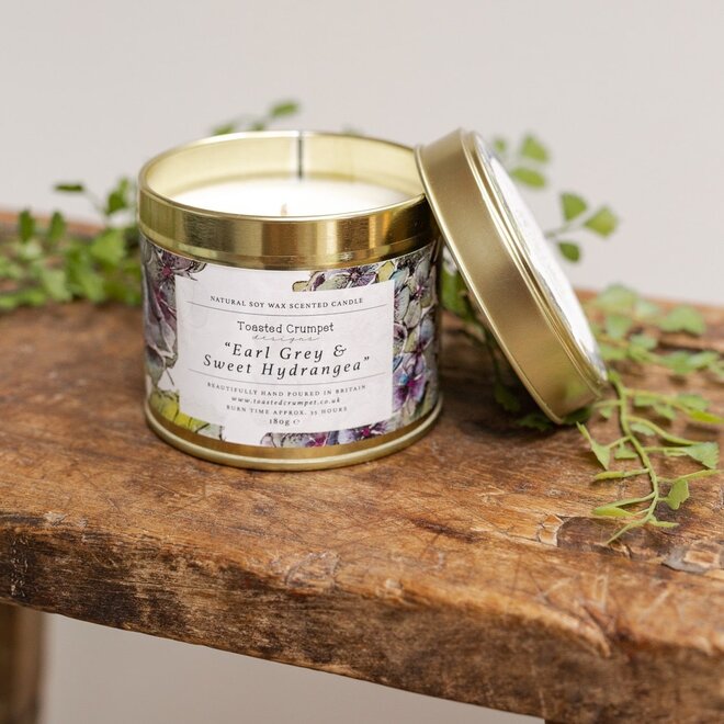 Earl Grey & Sweet Hydrangea Candle