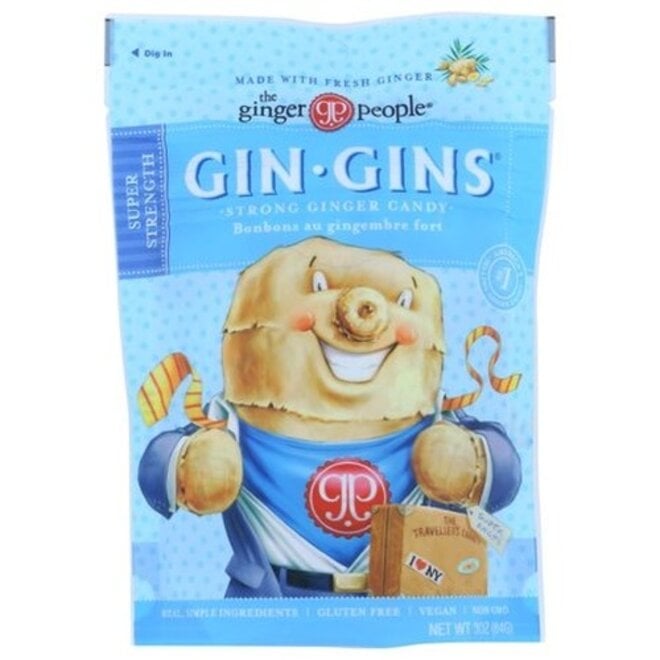 Gin Gins Boost Bag Strong Ginger Candy