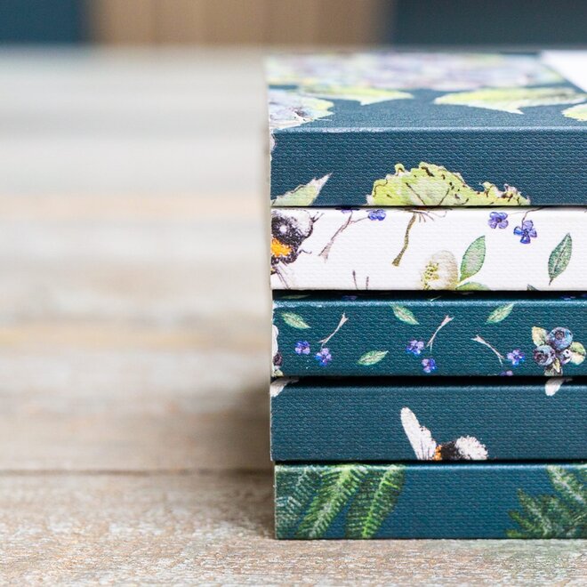 Hydrangea Noir A6 Lined Pocket Notebook