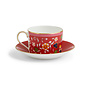 Wonderlust Crimson Jewel Teacup & Saucer