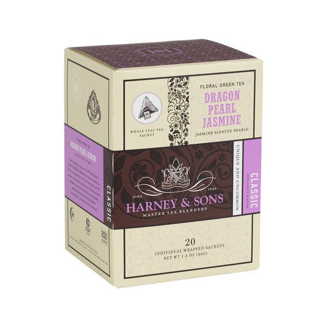 Harney & Sons Dragon Pearl Jasmine Green 20s