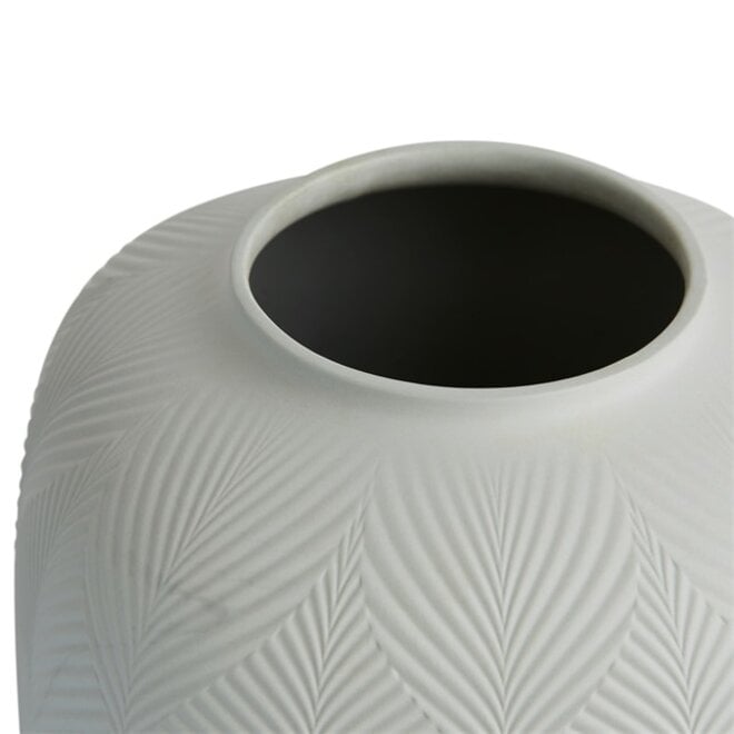 Jasper Folia Dove Grey Rounded Vase