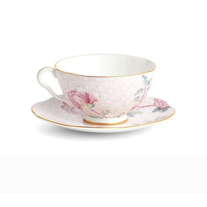 Cuckoo Pink Teacup & Saucer