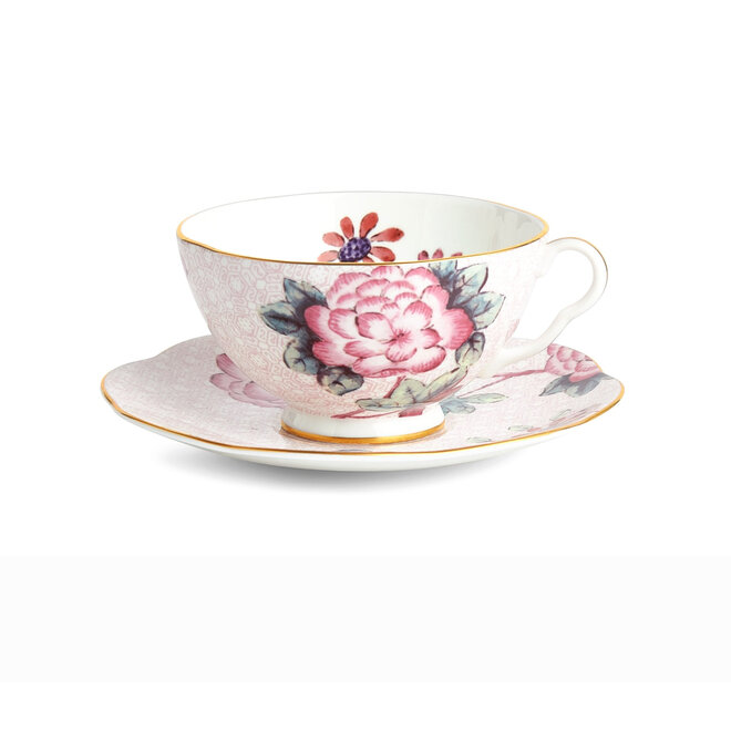 Cuckoo Pink Teacup & Saucer