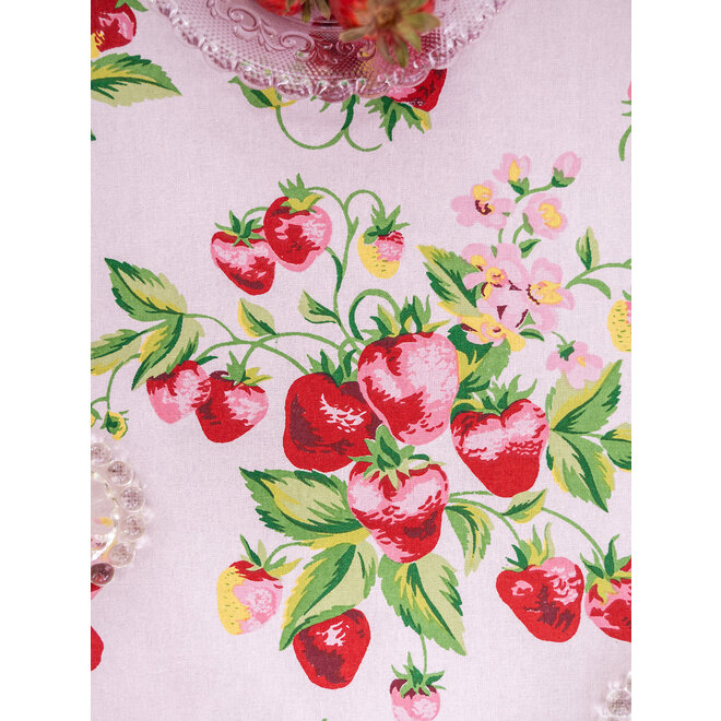 Strawberry Basket 88" Round Tablecloth (Sorbet)