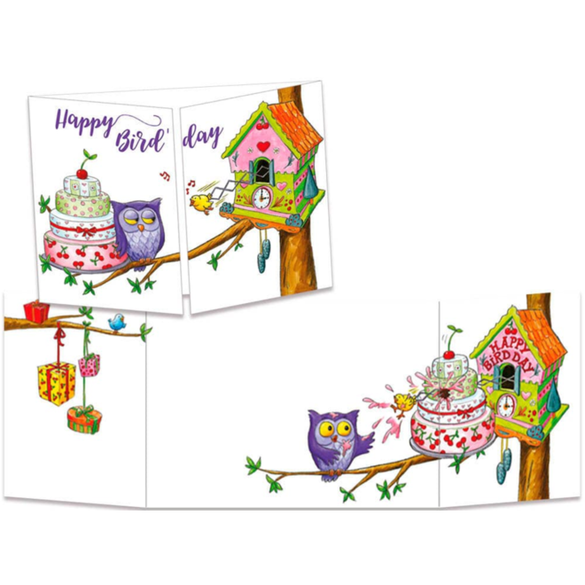 Happy Bird'Day from the Owl Birthday Card