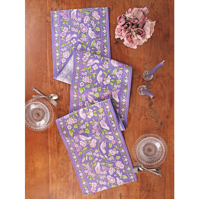 Darjeeling Periwinkle Table Runner