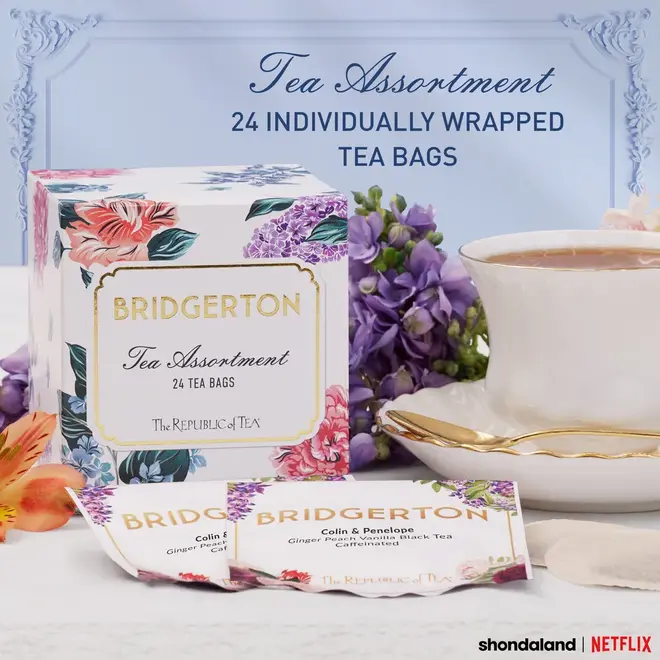Republic of Tea Bridgerton Tea Assortment Gift Box 24s
