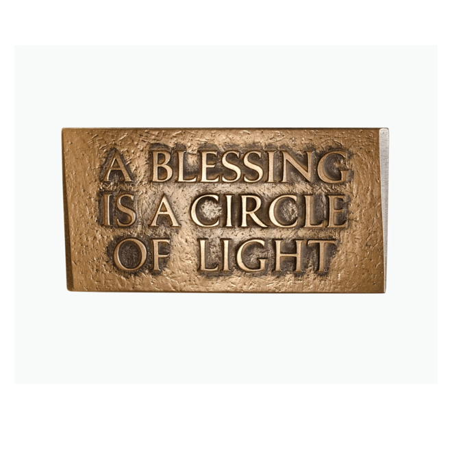 A Blessing is a Circle of Light Plaque