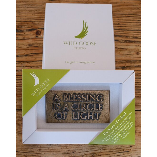 A Blessing is a Circle of Light Plaque