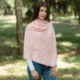 Newgrange Fern Wrap (Pastel Red)