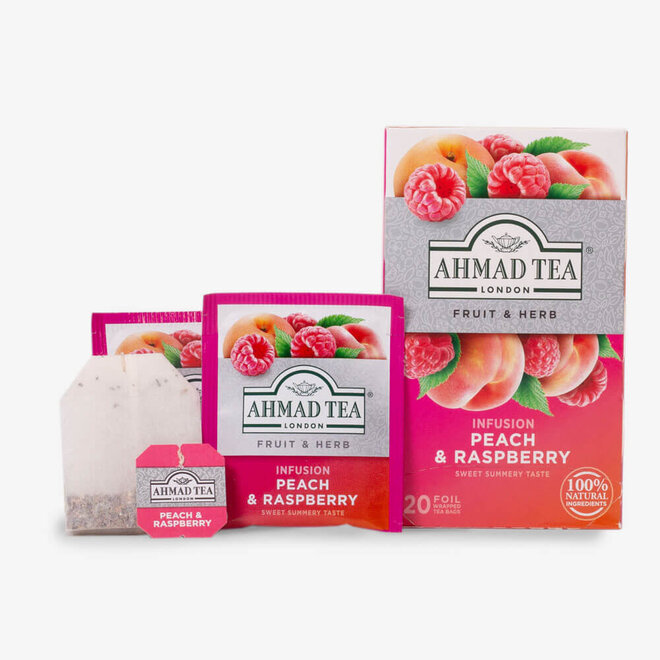 Ahmad Peach & Raspberry Herbal 20s