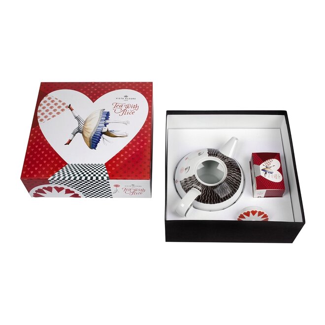Tea with Alice Teapot & Tea Bags Gift Box