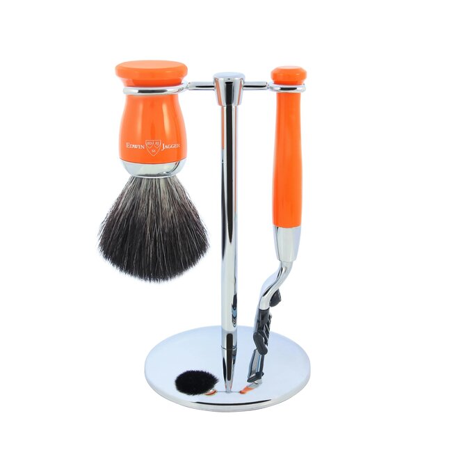 Edwin Jagger Orange Mach 3 Shaving Set