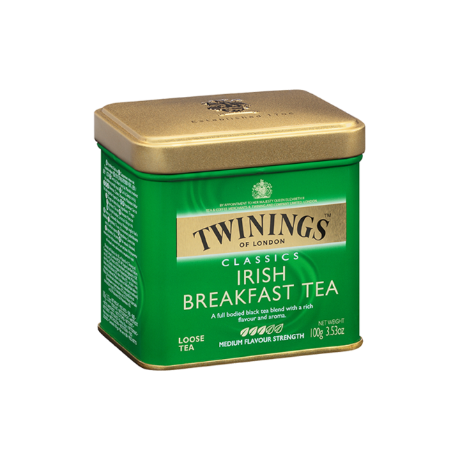 Twinings Irish Breakfast Loose Tin 100g