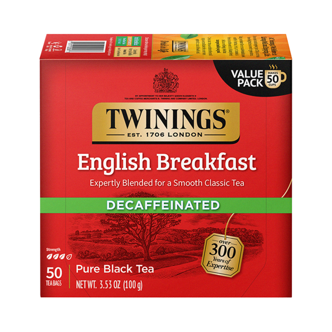 Twinings Decaf English Breakfast 50s