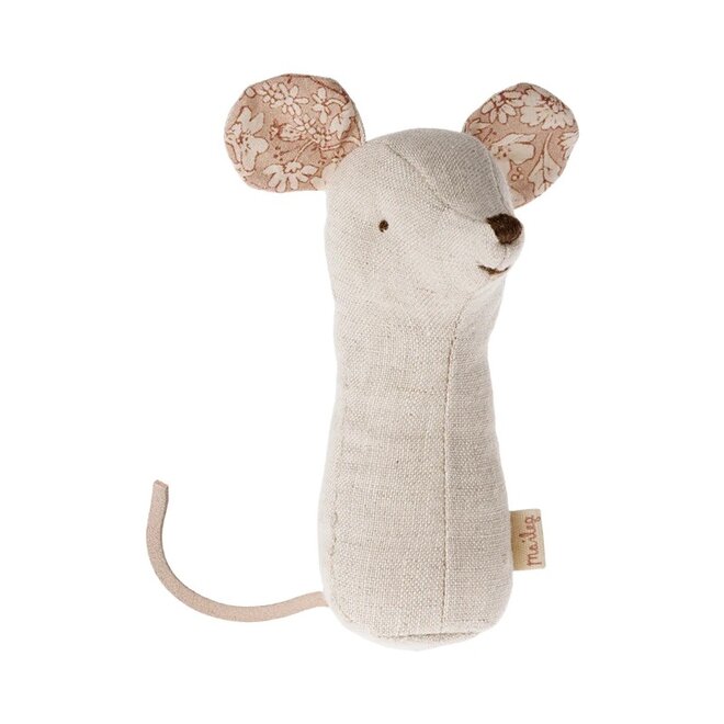 Lullaby Friend Rattles, Mouse - Natural