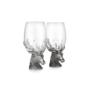 A.E. Williams Stag Wine Glass Pair