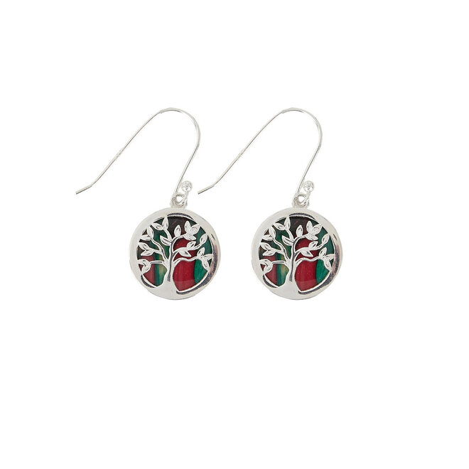 Tree of Life Sterling Silver Drop Earrings