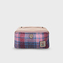 Harris Tweed Pink & Blue Tartan Toiletry Bag