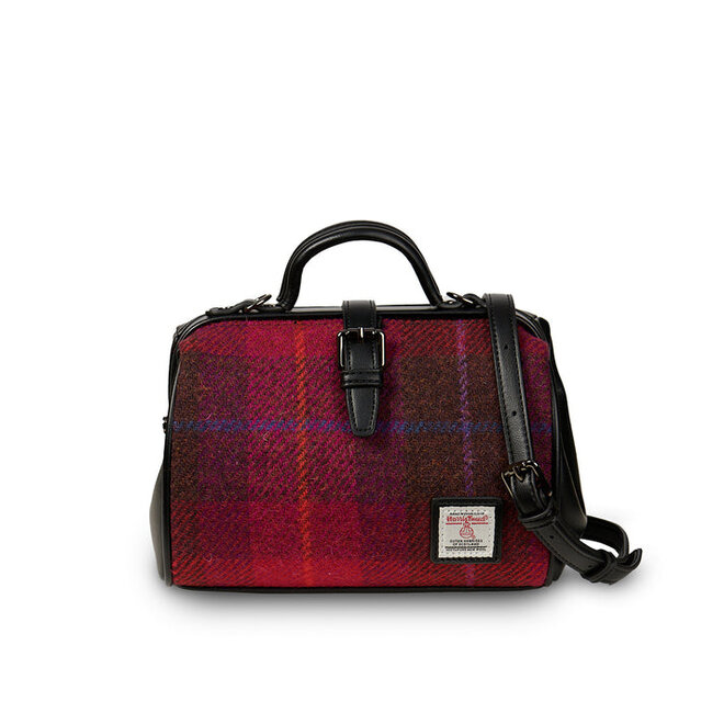 Harris Tweed Fuchsia Tartan Medium Doctor Bag