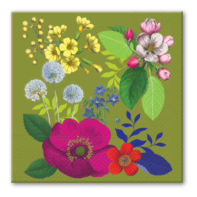 Vintage Floral Paper Napkins