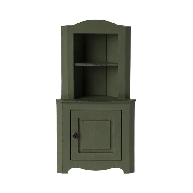 Miniature Corner Cabinet (Dark Green)
