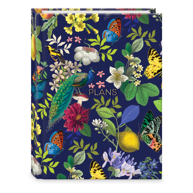 Vintage Floral Undated Daily Planner