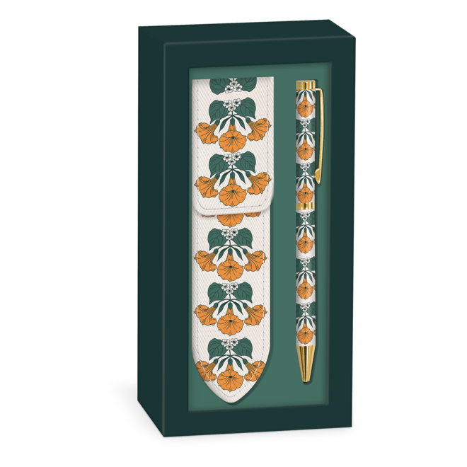 Nightshade Floral Boxed Pen and Pouch Set