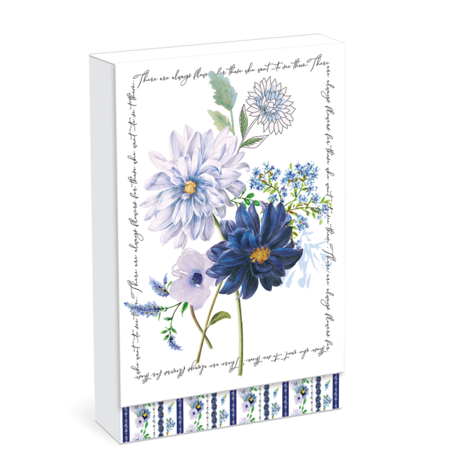 Notable Florals Blue Dahlia Pocket Notepad