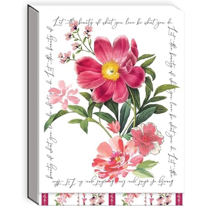 Notable Flowers Peony Pocket Notepad