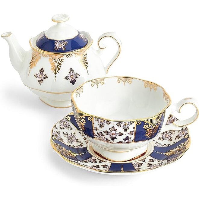 100 Years of Royal Albert 1900 Regency Blue Tea for One