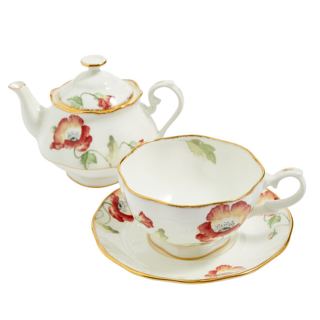 100 Years of Royal Albert 1970 Poppy Tea for One