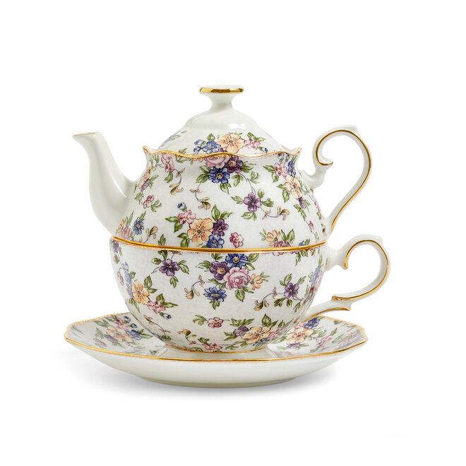 100 Years of Royal Albert 1940 English Chintz Tea for One