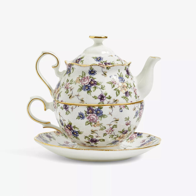 100 Years of Royal Albert 1940 English Chintz Tea for One