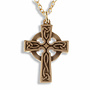 St. Petroc Cross Bronze Pendant Necklace