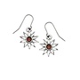 Sunflower Amber Drop Earrings