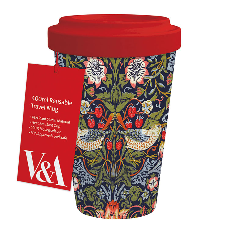 V&A Strawberry Thief Travel Mug V&A Strawberry Thief Travel Mug
