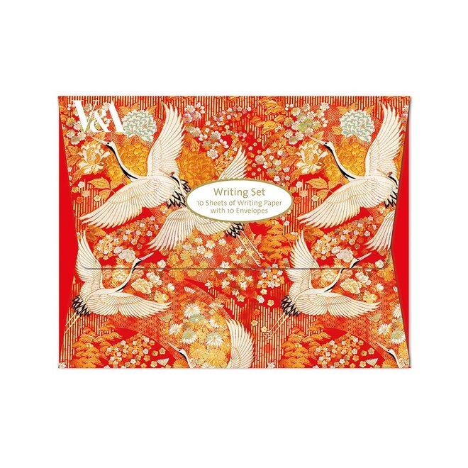 V&A Kimono Cranes Writing Set