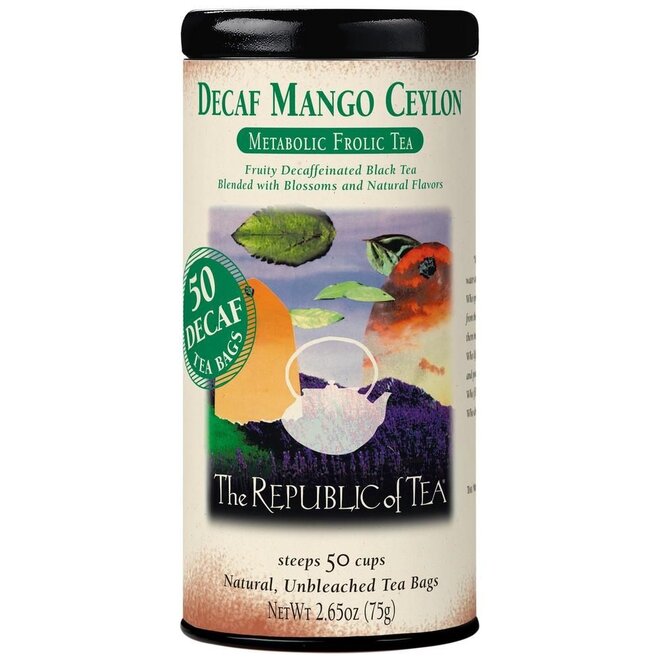 Republic of Tea Decaf Mango Ceylon 50s