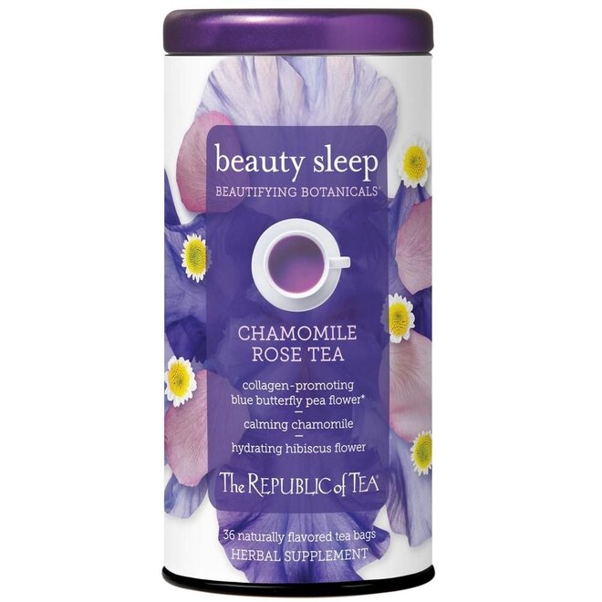 Republic of Tea Beauty Sleep Chamomile Rose Herbal 36s