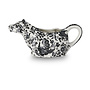 Black Regal Peacock Cow Creamer