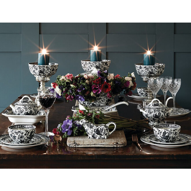 Black Regal Peacock Cow Creamer