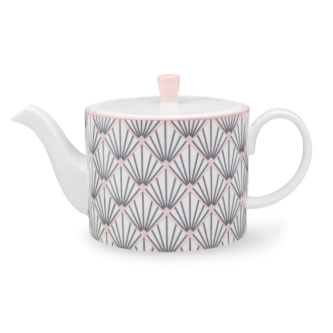 Zighy Small Teapot in Grey & Blush Pink
