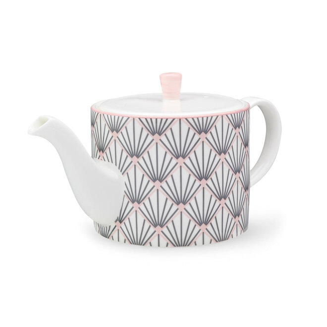 Jo Deakin Zighy Teapot in Grey & Blush Pink