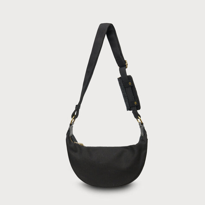 Harris Tweed Navy Over-Check Luna Bag